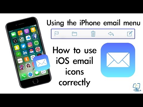 How to use iPhone email menu and icons