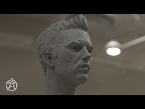 Live demo - male head sculpt Mark Newman – portrait sculpture