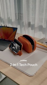 Travel smarter with the Orbitkey 2-in-1 Tech Pouch. This versatile pouch keeps your tech secure and organised, with a detachable inner pouch for ultimate flexibility. | Orbitkey
