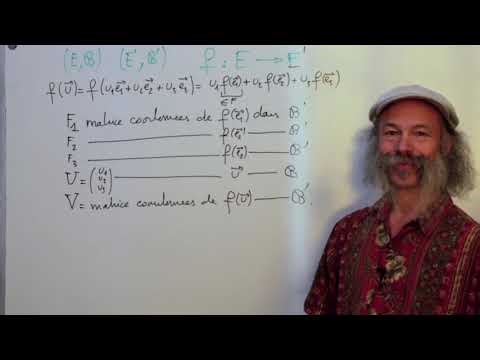 ALGC4 : Matrice d'une application linéaire dans une base.