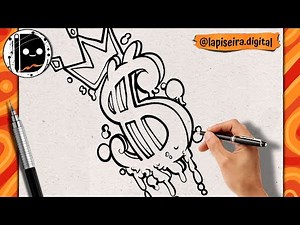 how to draw the dollar sign step by step