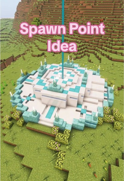 soujju ✧˚ · . (@soujju.builds) - Creative Minecraft Spawn Point Ideas for Builders