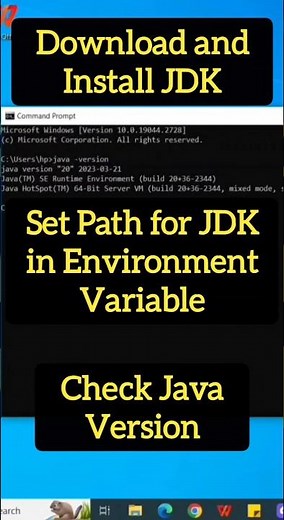 Download and Install JDK | Set Path for JDK in Environment Variables | Check Java Version in CMD
