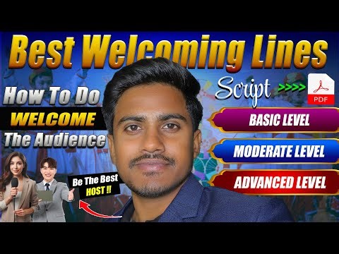 🌟 Best English Lines to Welcome Audience on Annual Function | Basic to Advanced Anchoring Phrases |