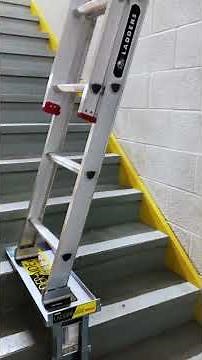 60-Second Ladder-Aide PRO Setup: The Ultimate Tool for Using Extension Ladders on Stairs