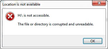 Fix The File or Directory Is Corrupted and Unreadable in Windows 10/8/7