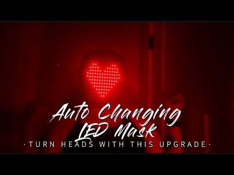 LED Face Changing Mask Review | Gesture Sensing Light Up Mask for Halloween, Cosplay & Parties
