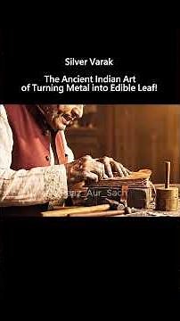 How India Turns Solid Silver Into Edible Paper – The Science of Chandi ka Vark! #ChandiKaVark