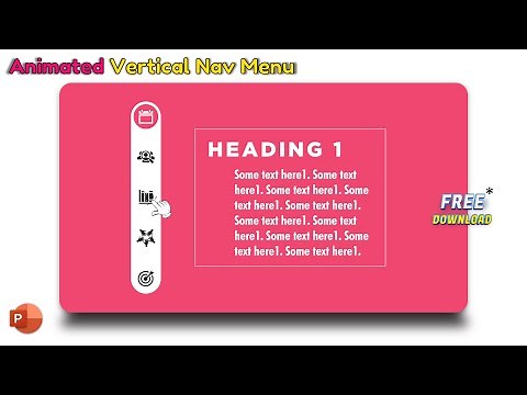 123.PowerPoint Interactive Presentation - SLIDING MENU using MORPH transition