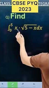 Q) Integration ∫ ( 0 to 5 ) x √(5-x) dx #class12 #cbse #maths ##maths #integration #cbse2026