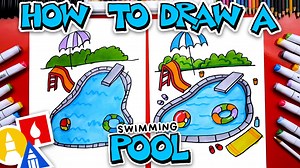 How To Draw A Swimming Pool - Art For Kids Hub -