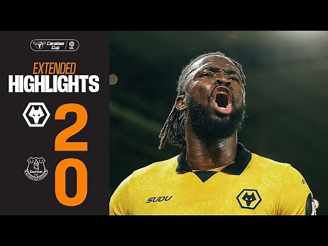 Tolu’s first Wolves goal! | Wolves 2-0 Everton | Carabao Cup Highlights
