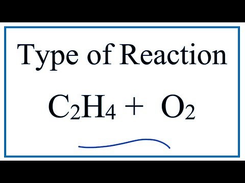 Type of Reaction for C2H4 + O2 = CO2 + H2O