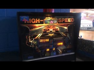 Williams High Speed Pinball Machine Gameplay & Review