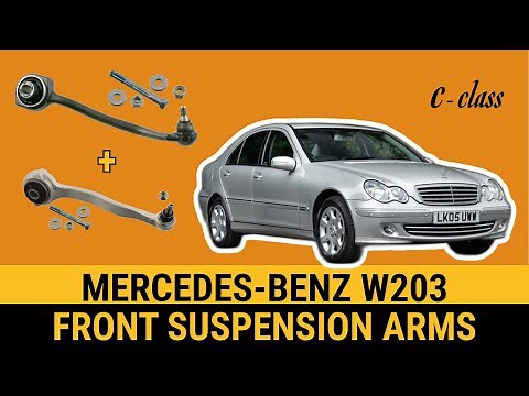 Mercedes W203 C200cdi C220cdi C270 C320 front suspension control arm replacement ball joint change