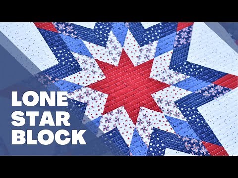 How to Make a Lone Star Quilt Block - Tutorial - using 2 1/2" strips and NO Y-SEAMS!!