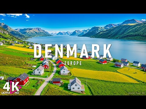Denmark 4K – Stunning Scandinavian Countryside, Lakes & Colorful Houses | Relaxing Nature