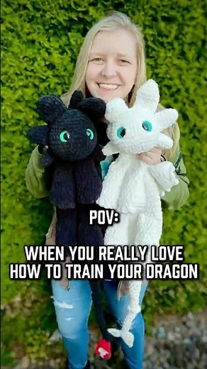 How to Train Your Dragon: The Cutest Amigurumi ✨ #crochet #toothless #httyd