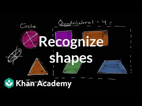 Recognizing shapes | Geometry | Early Math | Khan Academy