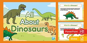 All About Dinosaurs PowerPoint & Google Slides for K-2nd Grade