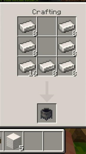 How to make a cauldron minecraft