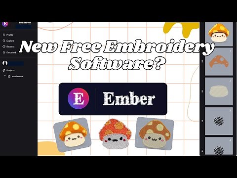 FREE New Embroidery Digitizing Software | Alternative to InkStitch | Testing and Reviewing Ember