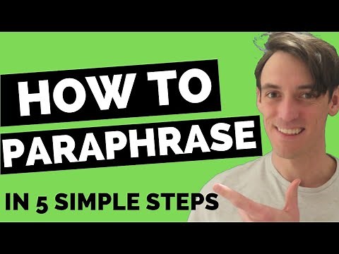 How to Paraphrase (In 5 Simple Steps)