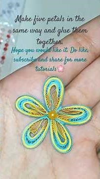 How to make a quilling flower? 🌸 An easy and step by step guide for beginners🌸