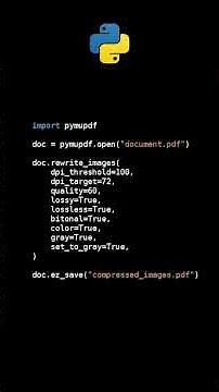Optimize PDF File Size with Python & PyMuPDF