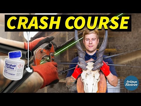 PVC Conduit CRASH COURSE! Installing 35+ Metres!