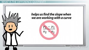 Difference Quotient | Definition, Formula & Examples
