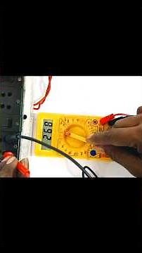 How to check AC volt with multimeter ? | #short