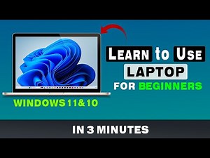 How to Use a Laptop for Beginners (2025) - Quick Guide | Laptop Basic Course in 3 minutes
