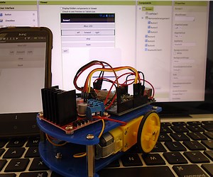 Mobile Phone Controlled Robot