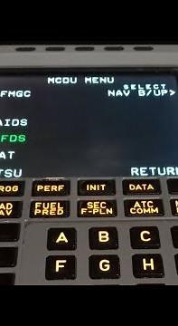 Airbus A320/321 APU Service Data Print through MCDU #airbus320 #airbus321 #airbus #mcdu #APU