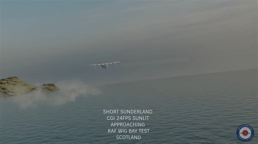 This is CGI - RAF Wig Bay on Loch Ryan in Scotland was a major WWII base for Short Sunderland and Consolidated PBY- 5 Catalina flying boats. This is our first attempt at portraying a Sunderland amid the rugged coastal landscape. | SpitfireCGI