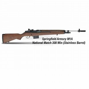 Springfield M1A National Match | Springfield Armory M1A National Match 308 Win (Stainless Barrel) - NA9802 - NA9802CA - Sale