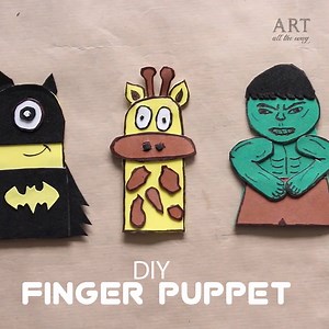 28K views · 211 reactions | Check out this video for step by step instruction on how to make Finger Puppet! Full video : https://goo.gl/QA7oZU Watch more : https://goo.gl/zMcfSz | Art All The Way | Facebook