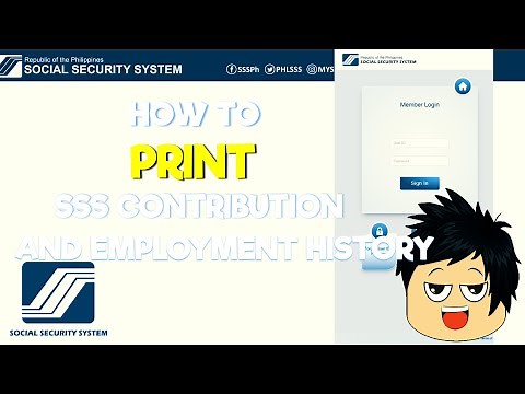 How to Print SSS Contribution and Employment History Online [2024]