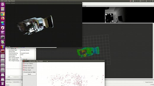 ORB-SLAM Astra相机在线构建octomap