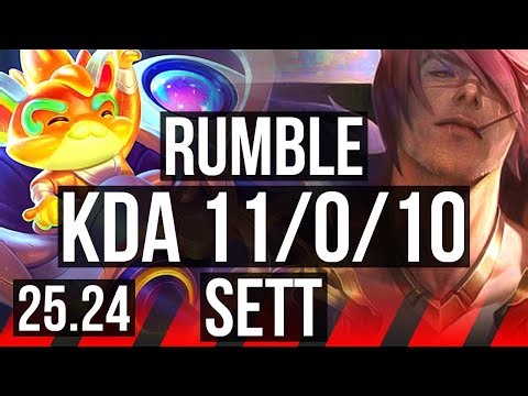 RUMBLE vs SETT (TOP) | 11/0/10 | EUW Master | 25.24