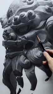 "Architectural Poetry" 🏛️ When graphite becomes pure architectural mastery—monochrome_h creates this breathtaking study of classical ornamental detail that transforms stone into living art. Look at that incredible rendering of complex carved surfaces, where every spiral, fold, and shadow has been observed with the patience and precision of a master craftsman. This is academic drawing at its most disciplined and awe-inspiring. The artist's command of graphite creates such convincing dimensional 