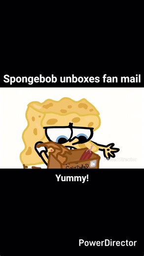 Spongebob Unboxing Fan Mail (Animation Meme) #Shorts