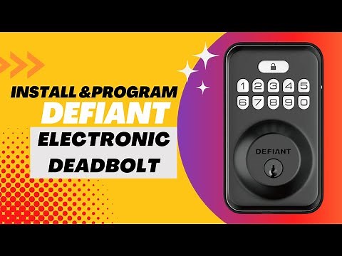 Defiant - Electronic Keypad Deadbolt - Install & Programming #chrismakesstuff1