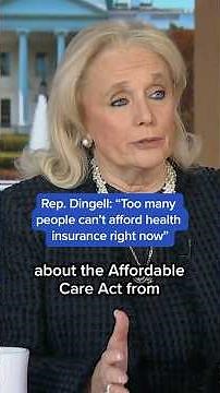 Rep. Dingell: 'Too many people can't afford health insurance right now'