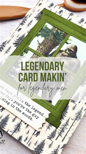 Legendary card makin’ for legendary men 🌲👣 This project features the Legend of the Pines stamp set paired with Sasquatch Sightings papers—because cards for guys should feel just as special (and way more fun). Perfect for birthdays, legends-in-the-making, and anyone who belongs somewhere in the woods. https://unitystamp.co/yvq #unitystampco #cardmaking #handmadecards #cardsforguys #papercrafting #stampinspiration #bigfoot #sasquatch | Unity Stamp Company