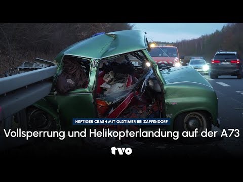 Serious motorway crash near Zapfendorf: 57-year-old seriously injured in accident involving Goggo...