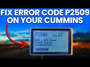 Error Code P2509 On Cummins: Meaning, Common Causes And Diagnosis