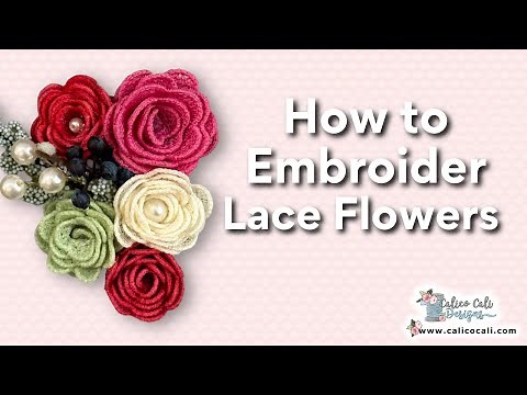 Transform Thread Into Floating Lace Flower Magic