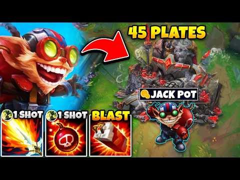 How I took ALL 45 turret plates in a single game with Ziggs (SO MUCH FREE GOLD)